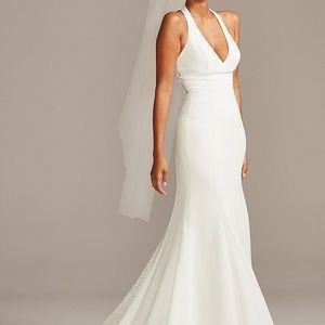 David’s Bridal halter dress